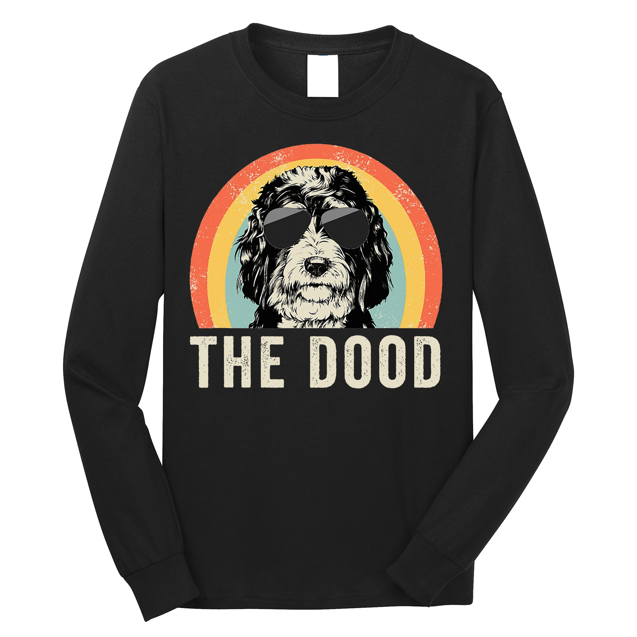 The Dood Mom Bernedoodle Doodle Dog Dad Long Sleeve Shirt