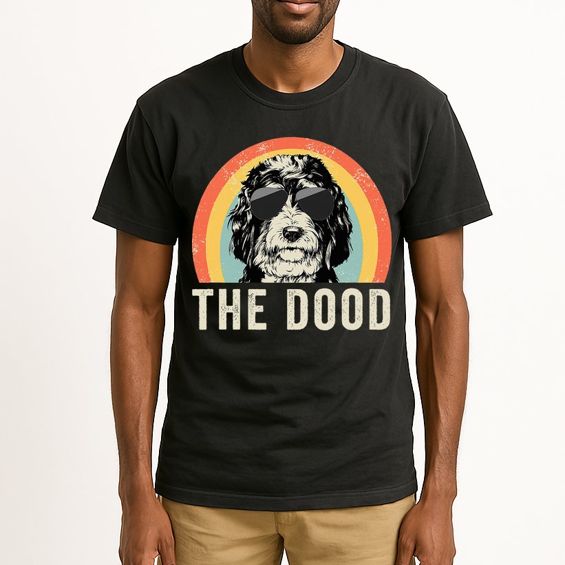 The Dood Mom Bernedoodle Doodle Dog Dad Tall T-Shirt