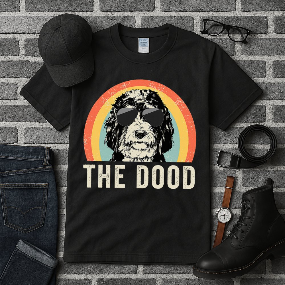 The Dood Mom Bernedoodle Doodle Dog Dad Tall T-Shirt