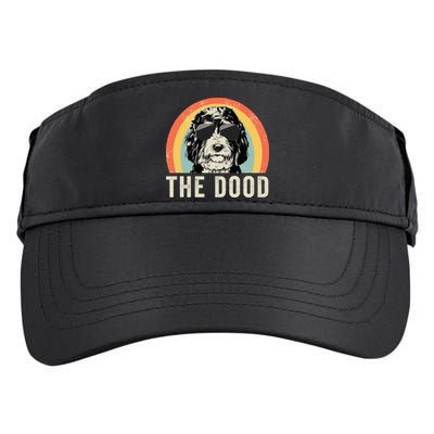 The Dood Mom Bernedoodle Doodle Dog Dad Adult Drive Performance Visor