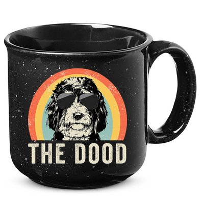 The Dood Mom Bernedoodle Doodle Dog Dad 15oz Campfire Ceramic Mug
