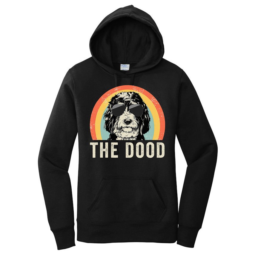 The Dood Mom Bernedoodle Doodle Dog Dad Women's Pullover Hoodie