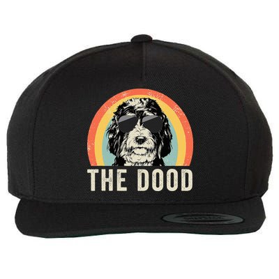 The Dood Mom Bernedoodle Doodle Dog Dad Wool Snapback Cap
