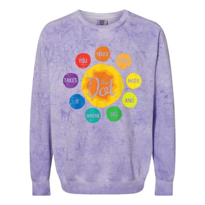 The Dot Make Mark Dots Colorblast Crewneck Sweatshirt