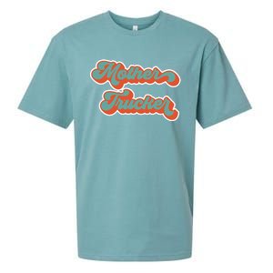 Truck Driver Mother Trucker Design Funny Mother Trucker Sueded Cloud Jersey T-Shirt