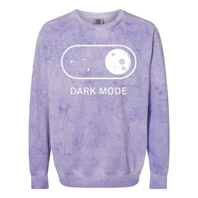 Technotim Dark Mode Colorblast Crewneck Sweatshirt