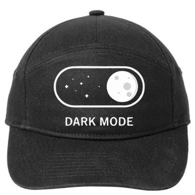 Technotim Dark Mode 7-Panel Snapback Hat