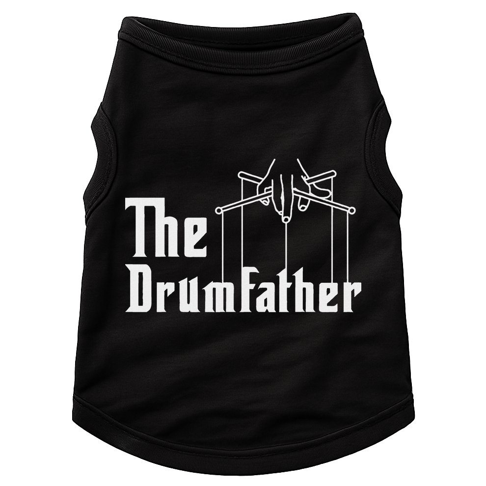 The Drumfather Musician Percussion Instrument Player Drummer Doggie Tank