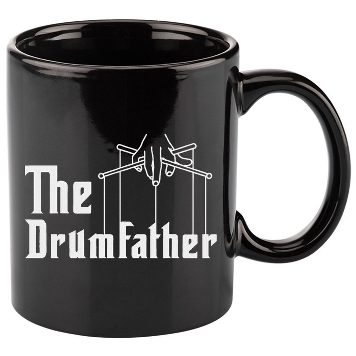 The Drumfather Musician Percussion Instrument Player Drummer 11oz C Handle Ceramic Mug