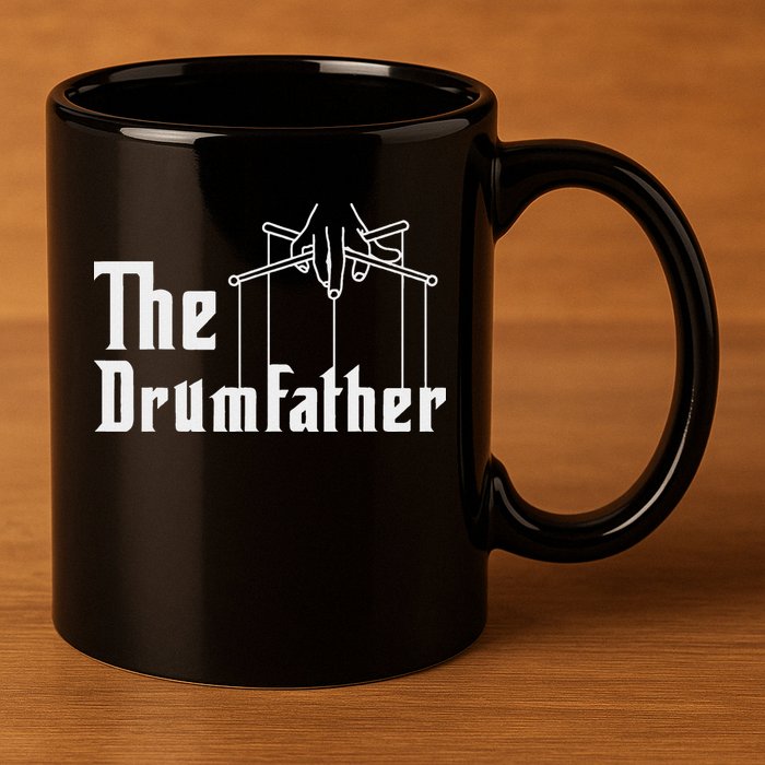 The Drumfather Musician Percussion Instrument Player Drummer 11oz C Handle Ceramic Mug