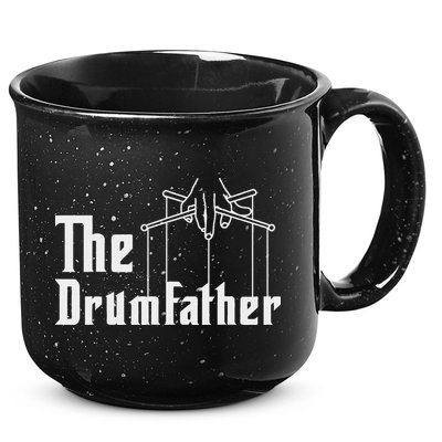 The Drumfather Musician Percussion Instrument Player Drummer 15oz Campfire Ceramic Mug