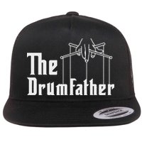 The Drumfather Musician Percussion Instrument Player Drummer Flat Bill Trucker Hat
