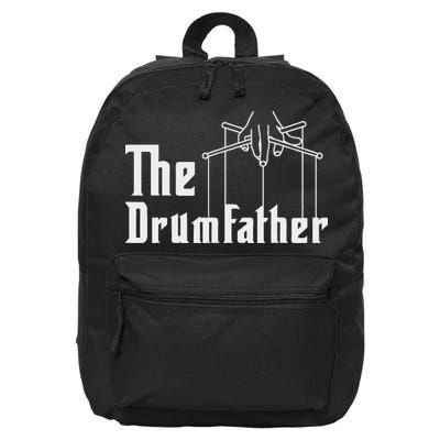 The Drumfather Musician Percussion Instrument Player Drummer 16 in Basic Backpack