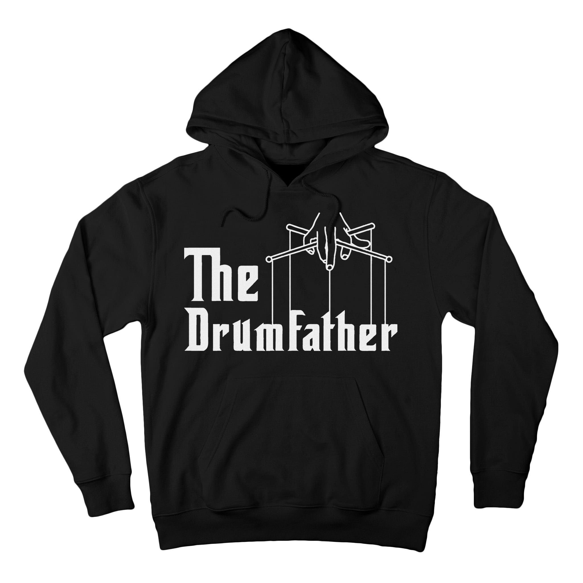 The Drumfather Musician Percussion Instrument Player Drummer Tall Hoodie