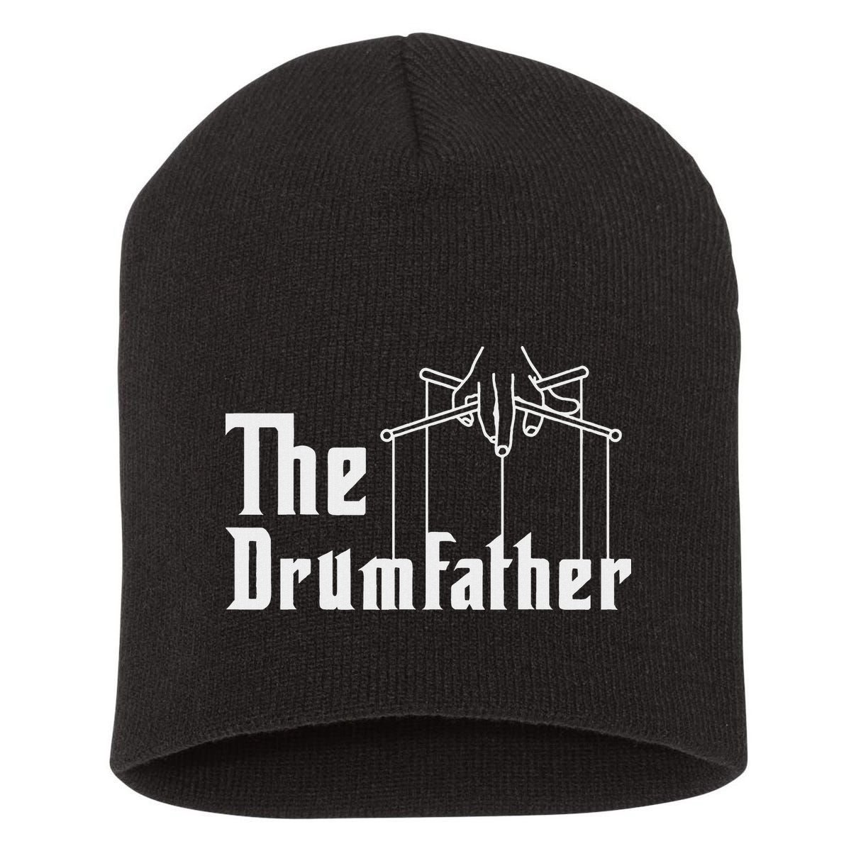 The Drumfather Musician Percussion Instrument Player Drummer Short Acrylic Beanie