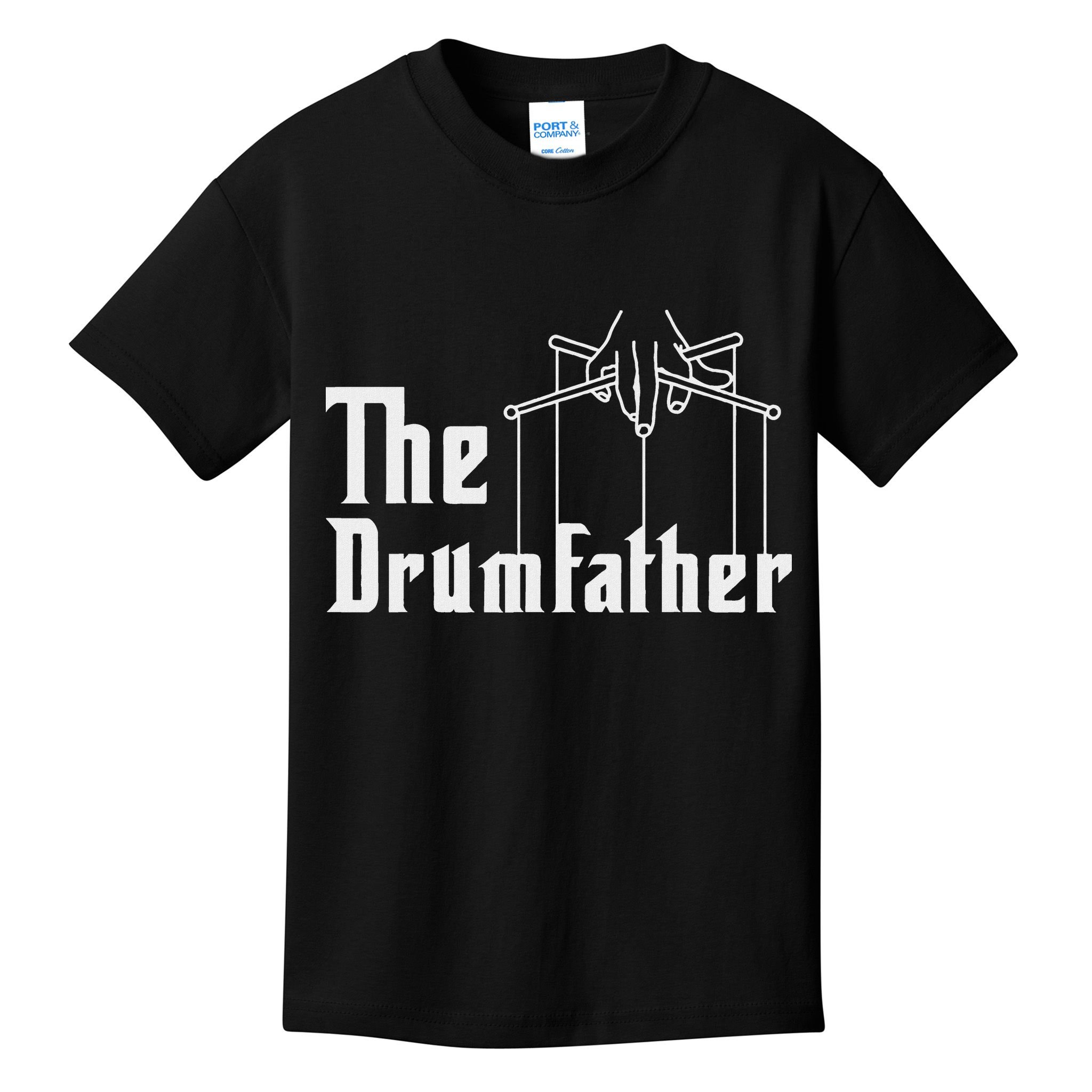 The Drumfather Musician Percussion Instrument Player Drummer Kids T-Shirt