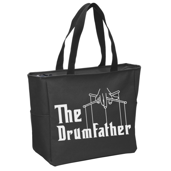 The Drumfather Musician Percussion Instrument Player Drummer Zip Tote Bag