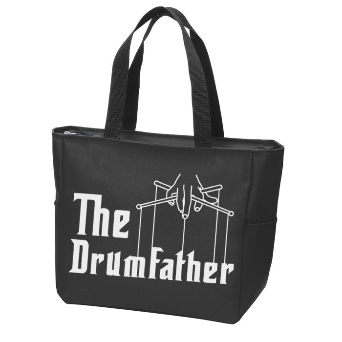 The Drumfather Musician Percussion Instrument Player Drummer Zip Tote Bag