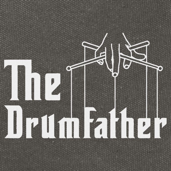 The Drumfather Musician Percussion Instrument Player Drummer Cotton Canvas Backpack