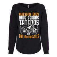 Tattooed Dad Motorcycle Fathers Day Gift Funny Tattoo Womens California Wash Sweatshirt