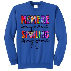 Tie Dye Memere Is My Name Spoiling Is My Game Mothers Day Gift Sweatshirt