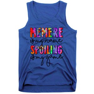 Tie Dye Memere Is My Name Spoiling Is My Game Mothers Day Gift Tank Top