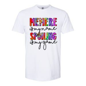 Tie Dye Memere Is My Name Spoiling Is My Game Mothers Day Gift Softstyle CVC T-Shirt