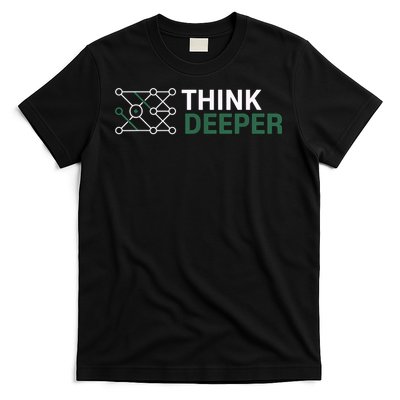 Think Deeper Motivational Mindfulness Meditation Yoga Zen T-Shirt