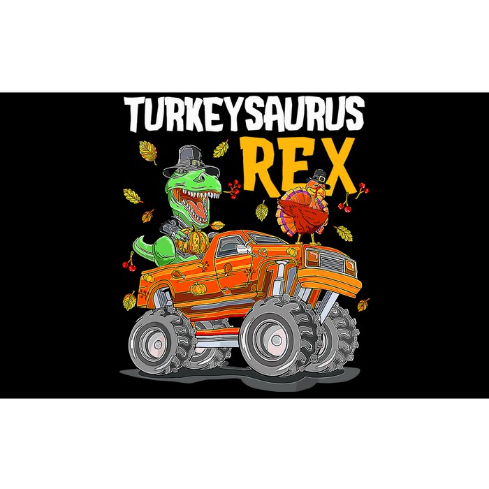 Turkey Dino Monster Truck Thanksgiving Turkeysaurus Rex Bumper Sticker