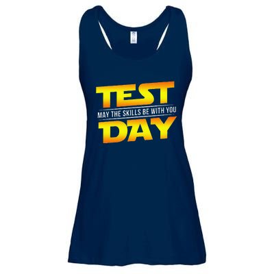 Test Day May The Skills Be With You Teacher Gift Ladies Essential Flowy Tank