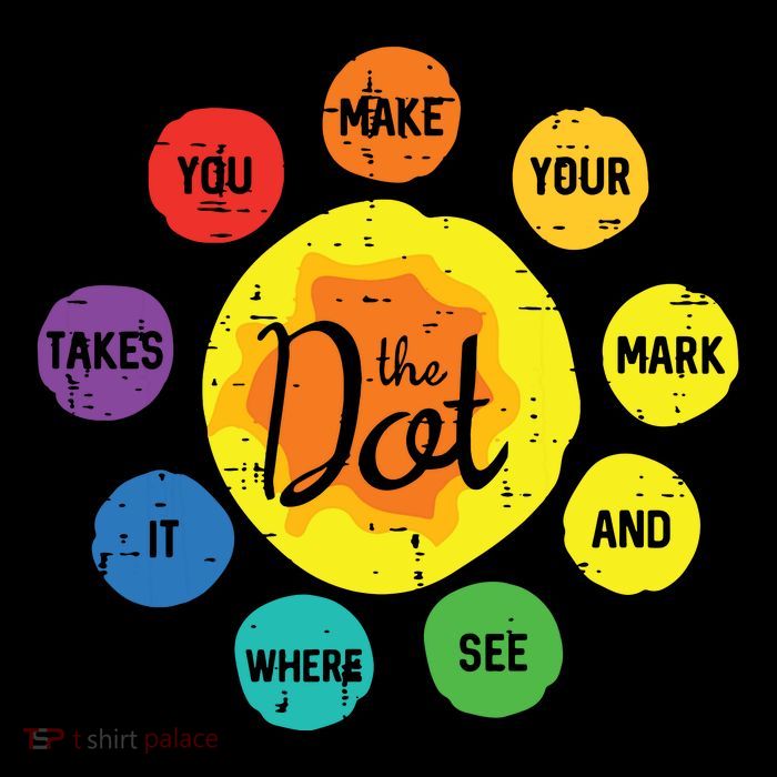 The Dot Make Mark Dots Drawstring Bag