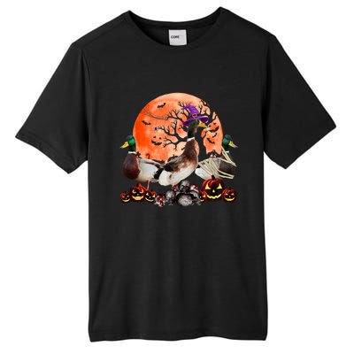 Three Duck Mummy Witch Pumpkin Farmer Pet Lover Halloween Gift Tall Fusion ChromaSoft Performance T-Shirt