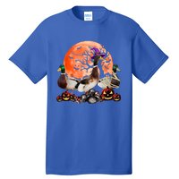 Three Duck Mummy Witch Pumpkin Farmer Pet Lover Halloween Gift Tall T-Shirt