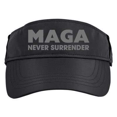 Trump Dark Maga Never Surrender Adult Drive Performance Visor