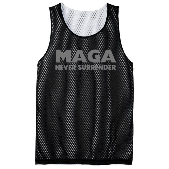 Trump Dark Maga Never Surrender Mesh Reversible Basketball Jersey Tank