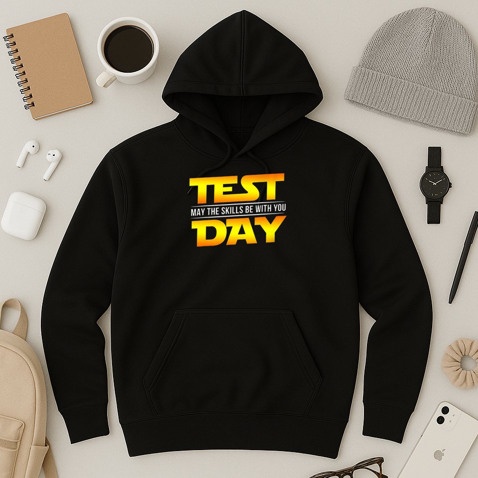 Test Day May The Skills Be With You Teacher Gift Hoodie