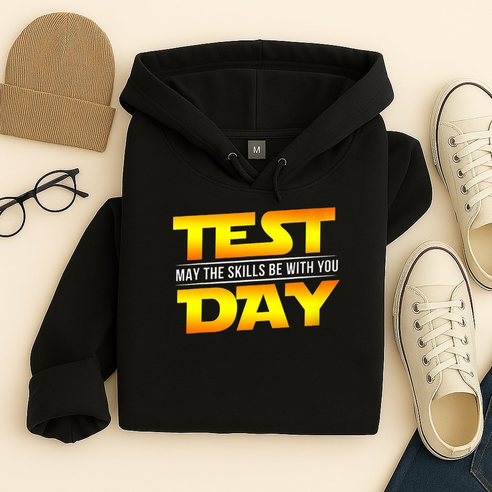 Test Day May The Skills Be With You Teacher Gift Hoodie