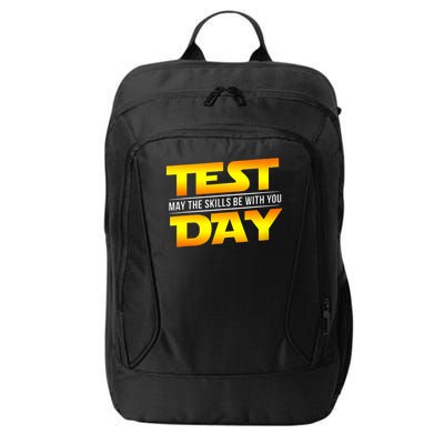 Test Day May The Skills Be With You Teacher Gift City Backpack
