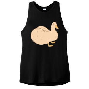 Thicc Ducc Meme Ladies PosiCharge Tri-Blend Wicking Tank