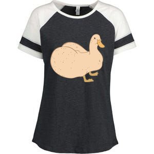 Thicc Ducc Meme Enza Ladies Jersey Colorblock Tee