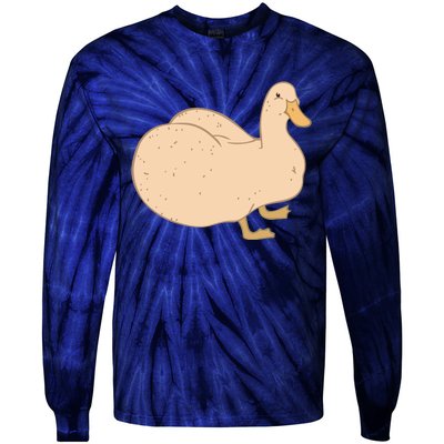 Thicc Ducc Meme Tie-Dye Long Sleeve Shirt