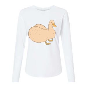 Thicc Ducc Meme Womens Cotton Relaxed Long Sleeve T-Shirt