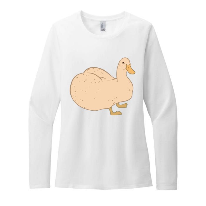 Thicc Ducc Meme Womens CVC Long Sleeve Shirt