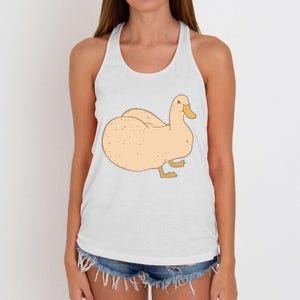 Thicc Ducc Meme Women's Knotted Racerback Tank