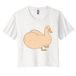 Thicc Ducc Meme Women's Crop Top Tee