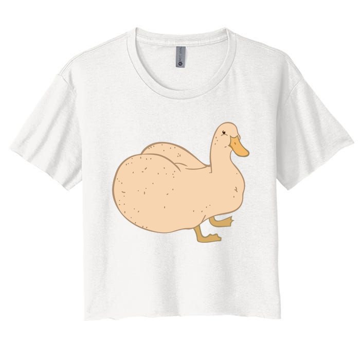 Thicc Ducc Meme Women's Crop Top Tee