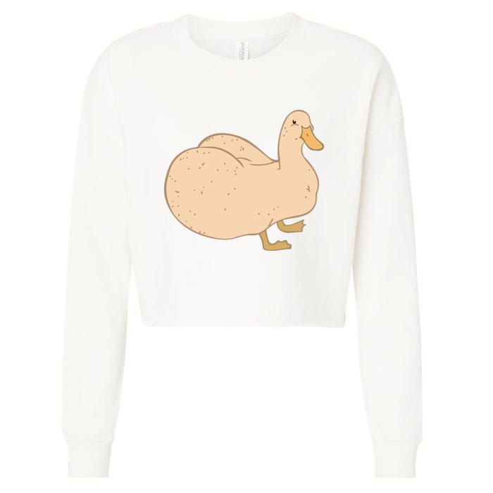 Thicc Ducc Meme Cropped Pullover Crew