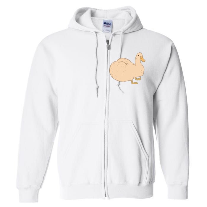 Thicc Ducc Meme Full Zip Hoodie