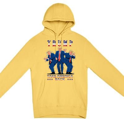 Trump Dance Moves 2024 President 47 Signature Trending Funny Premium Pullover Hoodie