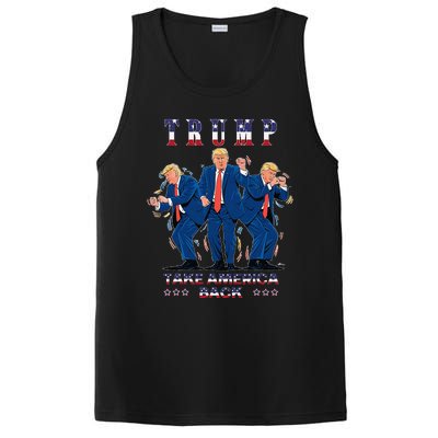 Trump Dance Moves 2024 President 47 Signature Trending Funny PosiCharge Competitor Tank